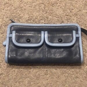 Coach navy wallet